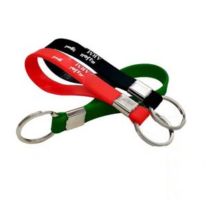 Pulsera Deportiva de Goma Personalizada de Alta Calidad, Colorida, con Llavero - Product Image 2