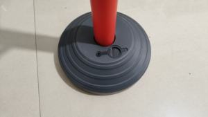 Peso ligero lleno de agua base redonda cinturón retráctil puntal de control de multitudes de plástico - Product Image 6