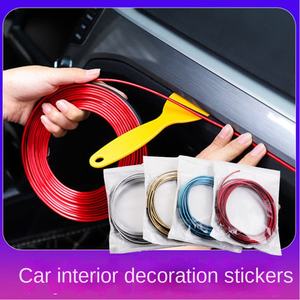 Bandes décoratives intérieures OLIVER pour garnitures de voiture, lignes décoratives pour les interstices des panneaux de porte de voiture, bandes brillantes pour tableau de bord, 5 mètres <span class=keywords><strong>Bg</strong></span>-001 - Product Image 2