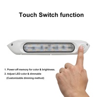 Luz Exterior Impermeable IP68 de 12-24V 8W para Toldo de RV, Porche, Caravana, Autocaravana, Remolque de Viaje, Camioneta, Camión