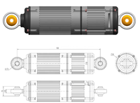 Actuador Lineal de Rodillo Planetario Inverso con Imán Permanente Sin Escobillas 500N 48V para Brazo Robótico Humanoide CAN/EtherCAT 3000RPM