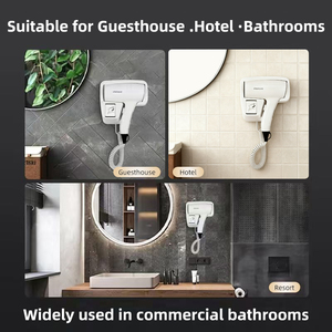 Wall Mounted Electric <strong>Hair</strong> <strong>Dryers</strong> <strong>Hotel</strong> Bathroom Hanging Commercial Professional <strong>Hair</strong> <strong>Dryer</strong> for HoReCa and <strong>Hotel</strong> Room - Product Image 5