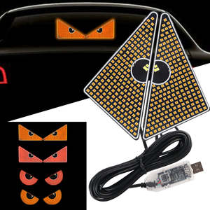 Luz indicadora LED, Panel de visualización LED dinámico Ojo de Diablo, Lámpara de ventana programable flexible de 12V 5W para camión y coche - Product Image 4