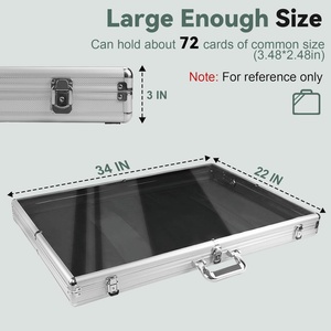 Manufacturer Custom Clear Modern Anti-Rust Portable Aluminum Floating <b>Shelf</b> Trading Card Display Case - Product Image 5