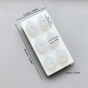 6-Cavity 3D Lemon <b>Silicone</b> Mold For <b>Baking</b> Desserts And Ice Cubes - Product Image 3