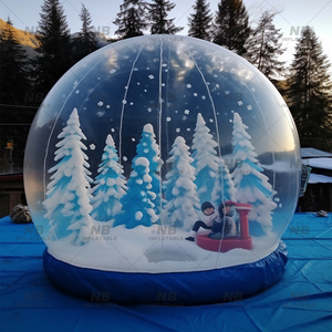 Inflatable Snow Globe Christmas <b>Balloon</b> Blowing for Jumping 202404011 Inflatable Snowglobe Inflatable Snow Globe - Product Image 2