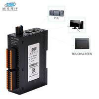 Módulo IO Remoto Modbus TCP CK-TP5163, 16DI, 12 Salidas de Relé, Ethernet Dual en Cascada, Módulo IO para Riel DIN, Compatible con NPN PNP
