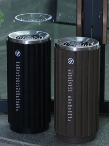 Grand cendrier vertical à usage commercial pour zones fumeurs Hôtels Centres commerciaux Bureaux Salons Couloirs et escaliers - Product Image 2