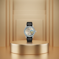 Montre classique pour homme avec bracelet, mouvement Citizen, résistante à l'eau, boîtier en alliage de zinc argenté