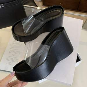 Nuovi Sandali con Zeppa TKA alla Moda, Aumentano l'Altezza, con Suola Spessa Trasparente, Piattaforma 2024 - Product Image 2