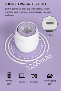 เครื่องปั่นนมไฟฟ้าแบบปรับแต่งได้ ชาร์จผ่าน USB หมุนได้ 360 องศา แบบสองทิศทาง เสียงเบา คุณภาพสูง - Product Image 3