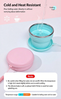 Bouteille d'eau pliable en silicone de qualité alimentaire Sweet Cone Cup, portable, pour le camping en plein air, tasse macaron