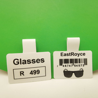 Label Harga Kacamata 76x34mm Label Sertifikat Kacamata Hitam Kertas Cetak Label Thermal Langsung/Transfer Thermal