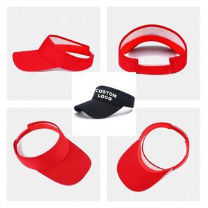 Gorra deportiva personalizada con logo bordado o impreso, visera vacía, sombrero para el sol, visera deportiva para el sol - Product Image 4