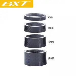 Carbon Headset Spacer 28.6 Fork Washer 5mm 10mm 15mm 20mm Chinese Factory wholesale MTB Road Carbon Fiber Headset Stem Washer
