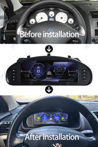 10.25インチ車速度計パネルデジタル計器クラスタープジョー<span class=keywords><strong>407</strong></span> 2004-2010 LCDダッシュボードメーターカープレイ付き - Product Image 4