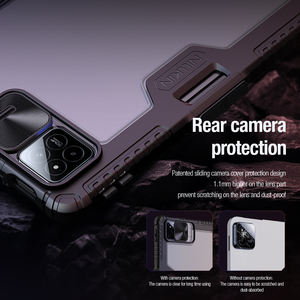 Étui antichoc pour tablette avec housse coulissante pour appareil photo pour <span class=keywords><strong>Xiaomi</strong></span> <span class=keywords><strong>Pad</strong></span> 7/<span class=keywords><strong>Pad</strong></span> 7 Pro housse de <span class=keywords><strong>protection</strong></span> en cuir PU pour tablette avec support - Product Image 5