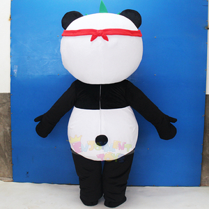 Disfraz de Mascota de Panda adulto personalizado de disfrute, hecho en fábrica diseño personalizado, estilo de oso suave y llamativo para ferias comerciales listas - Product Image 4