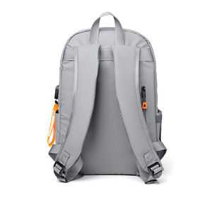 Custom Waterproof Polyester Casual Sports <b>Backpack</b> Zipper USB Port 36-<b>55L</b> Capacity-Men's Leather Film Laptop <b>Backpack</b> for Travel - Product Image 5
