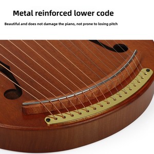 Arpa per Principianti, Lira Musicale Autodidattica, Strumento Laiya <span class=keywords><strong>a</strong></span> Piastra Singola Portatile <span class=keywords><strong>a</strong></span> 16 Corde, Made in China - Product Image 3