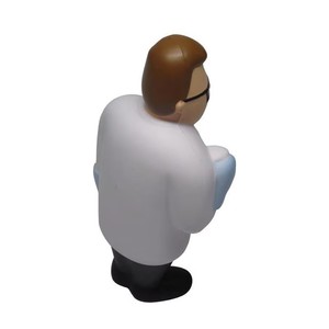 Promotional Gifts PU Foam Young Scientist Character Shaped Venting Slow Rising Stress Reliever Soft <b>Squeeze</b> Toy for Kids Adults - Product Image 4