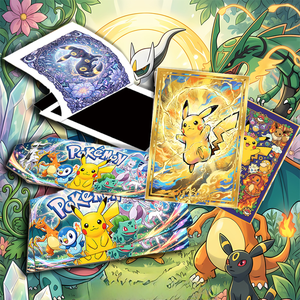 Cajas Sorpresa de Cartas Coleccionables de Anime, Figuras y Tarjetas de Juego con Temática Pokémon, Álbum Divertido con Pestañas Desprendibles, Colección Dream Paint, Venta al por Mayor - Product Image 1