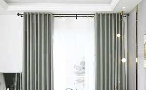 Matte đen 28-144 inch có thể điều chỉnh đôi thanh rèm với bóng finials cao cấp kim loại sắt khung thiết lập cho Windows & cửa ra vào - Product Image 6