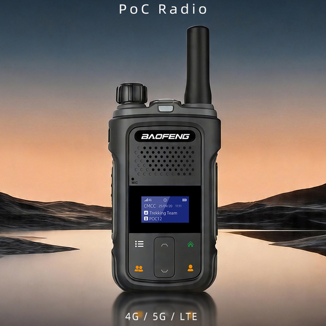 Mini POC-12 4G LTE Network Radio 175g Handheld Walkie Talkie Digital Noise Reduction Two Way Radio for Hotel Security