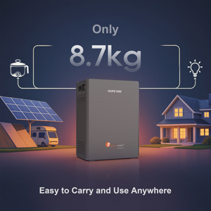 펠리시티솔라 HOPE1000 휴대용 백업 전원 1kWh 태양광/전력망 겸용 충전 저소음 친환경 가정 및 캠핑용 - Product Image 6