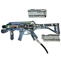Simulateur de tir vidéo Ghost à monnayeur, avec pistolet d'arcade en plastique et fonction de machine-gun