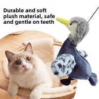 Jouet de chasse électrique en peluche pour chat avec fonction sonore et herbe à chat pour chatons - Auto-amusement et soulagement de l'ennui