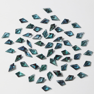 <span class=keywords><strong>Alejandrita</strong></span> creada en laboratorio 2, 5X4 Piedra preciosa <span class=keywords><strong>verde</strong></span> Forma de cometa desnuda con efecto de cambio de color Directo de fábrica para ajuste de joyería - Product Image 5