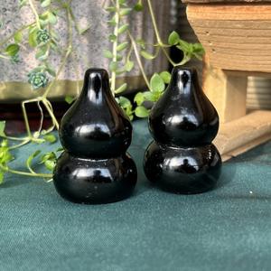 งานฝีมือพื้นบ้านเพื่อการบำบัด แกะสลักน้ำเต้าจากคริสตัลธรรมชาติ เครื่องประดับน้ำเต้าจากออบซิเดียนสำหรับตกแต่ง - Product Image 3