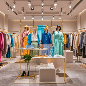 Attrezzatura Boutique appendiabiti a parete scaffali da esposizione per <span class=keywords><strong>uomo</strong></span> <span class=keywords><strong>abbigliamento</strong></span> moderno negozio di Interior Design - Product Image 1