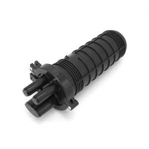 Mini Dome Mufa per Telecomunicazioni in Fibra Ottica, 12 o 24 Core, 3 Tubi, <span class=keywords><strong>con</strong></span> Collare Metallico per FTTH - Product Image 1