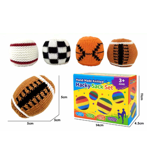 Ensemble de balles de sable tissées à la main, styles variés et aléatoires, remplis de granulés, balles de jeu transfrontalières très vendues - Product Image 6