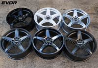 Jantes forgées EVOR, design concave, 5X120 5X112 5X114.3, en alliage d'aluminium monobloc pour Toyota
