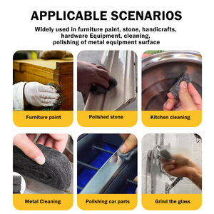 Çelik yünü, çelik ipi, temizlik, pas giderme ve parlatma taşı, Metal vb., Performanslar için de kullanılabilir - Product Image 5