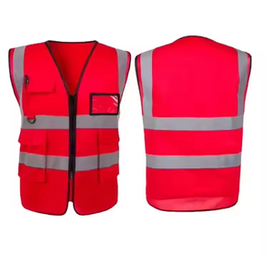 سترة سلامة مرورية عالية الجودة سترة سلامة عامل البناء سترة عاكسة للركض الليلي - Product Image 3