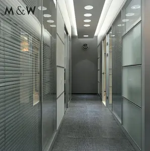New Product Soundproof Price Office Design Glass Cubicle Wall Glass Partition Wall