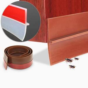 Tira <span class=keywords><strong>de</strong></span> Sellado <span class=keywords><strong>de</strong></span> Silicona Impermeable para Puertas, Protección Contra Polvo, Insectos, Sonido y Corrientes <span class=keywords><strong>de</strong></span> Aire, Resistente a Altas Temperaturas - Product Image 2