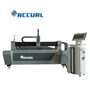 ACCURL CNC open type laser stainless steel fiber laser cutting machine for tube and plate