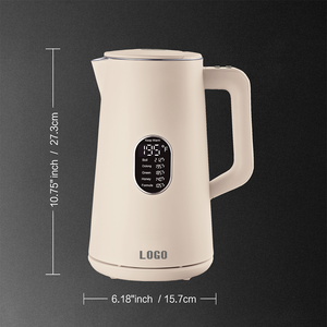 Elektrische waterkoker met digitale bediening, roestvrij staal, multifunctioneel, slimme waterkoker voor het koken van water met temperatuurregeling - Product Image 2