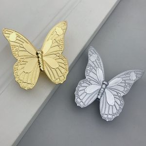 Poignées de meuble en métal en forme de papillon, en alliage de zinc, style européen, pour tiroirs et portes, quincaillerie de cuisine - Product Image 2