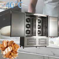 Congélateur à double porte, 36 plateaux, congélation rapide à-40 °C, dégivrage automatique pour boulangerie, pâte congelée, petits pains, boulettes, pâtisseries