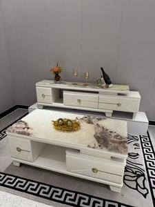 Juego de Mesa de <span class=keywords><strong>Centro</strong></span> Cuadrada de Madera para Sala de Estar, Diseño Moderno de Fábrica, Mesa de Café para el Hogar - Product Image 2