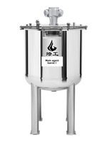 Cuve de stockage industrielle en acier inoxydable sur mesure avec agitateur et dispositif de décharge sous pression, capacité 40/60/100 litres, cuve mélangeuse