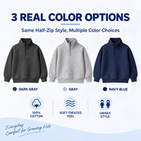 Sweat-shirt imprimé décontracté épais 280G de qualité supérieure pour bébé, avec fermeture éclair et col montant, vêtement d'extérieur élégant en coton pour enfants, automne