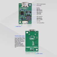 Type-C USB DC5V humidificateur à ultrasons en céramique piézoélectrique Kits de bricolage brumisateur pilote carte de circuit imprimé brumisateur Film d'atomisation