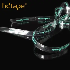 Nastro elastico trasparente trasparente in tpu con anello di stampa logo personalizzato